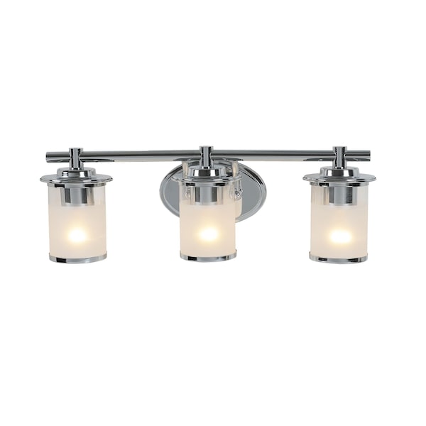 Designers Fountain Essence 23.25in 3-Light Chrome Transitional Indoor Vanity Light 6693-CH - main